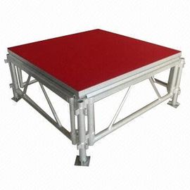 Trung Quốc Portable Waterproof Acrylic / Plywood Temporary Stage Platforms Heavy Loading Adjustable Height nhà cung cấp