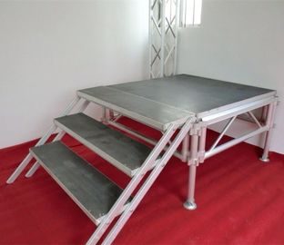 Mobile Heavy Loading Outdoor Stage Platform Adjustable Height 1.22*1.22m Assembling