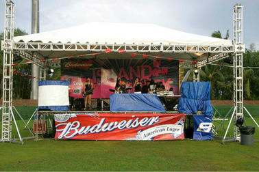 Silver Alloy Aluminum Stage Truss / Metal Roof Trusses For Lighting